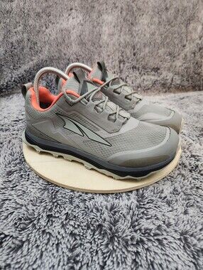 Altra Lone Peak All-WTHR Women's Size 7.5 Trail Running Shoes Gray Coral